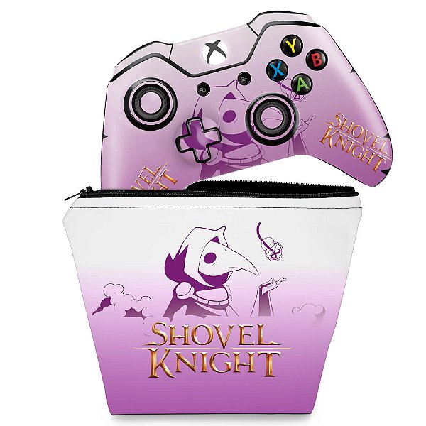 KIT Capa Case e Skin Xbox One Fat Controle - Shovel Knight