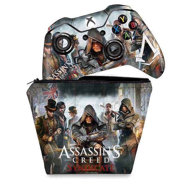 KIT Capa Case e Skin Xbox One Fat Controle - Assassin's Creed Syndicate