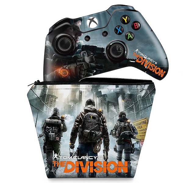 KIT Capa Case e Skin Xbox One Fat Controle - Tom Clancy's The Division