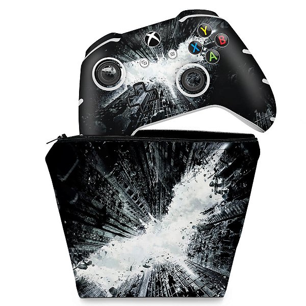 KIT Capa Case e Skin Xbox One Slim X Controle - Batman - The Dark Knight