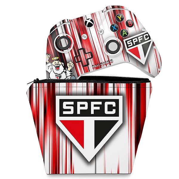 KIT Capa Case e Skin Xbox One Slim X Controle - Sao Paulo - Pop Arte Skins