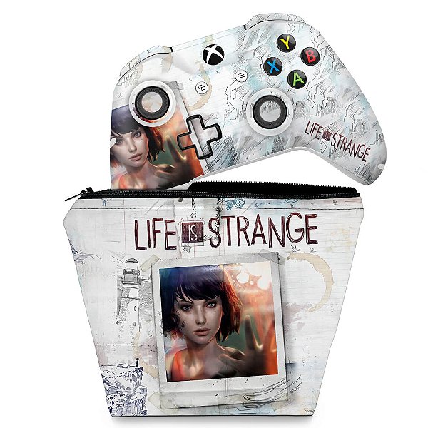 KIT Capa Case e Skin Xbox One Slim X Controle - Life is Strange