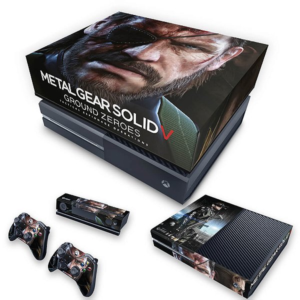 KIT Xbox One Fat Skin e Capa Anti Poeira - Metal Gear Solid V