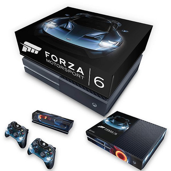 KIT Xbox One Fat Skin e Capa Anti Poeira - Forza Motor Sport 6