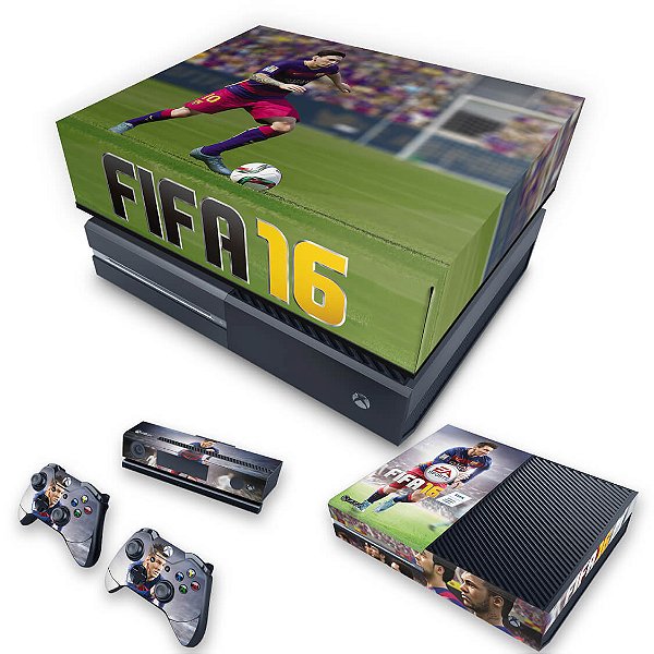 KIT Xbox One Fat Skin e Capa Anti Poeira - FIFA 16