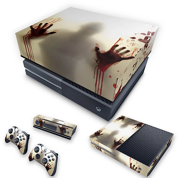 KIT Xbox One Fat Skin e Capa Anti Poeira - Fear The Walking Dead