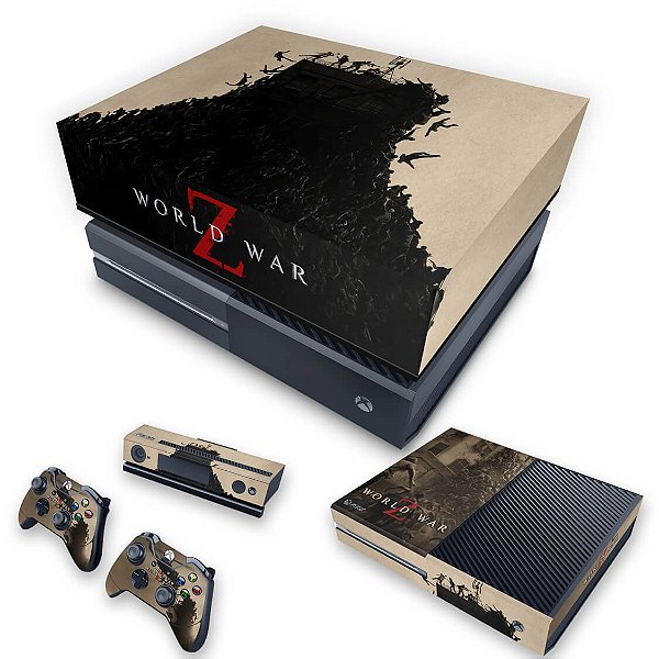 KIT Xbox One Fat Skin e Capa Anti Poeira - World War Z