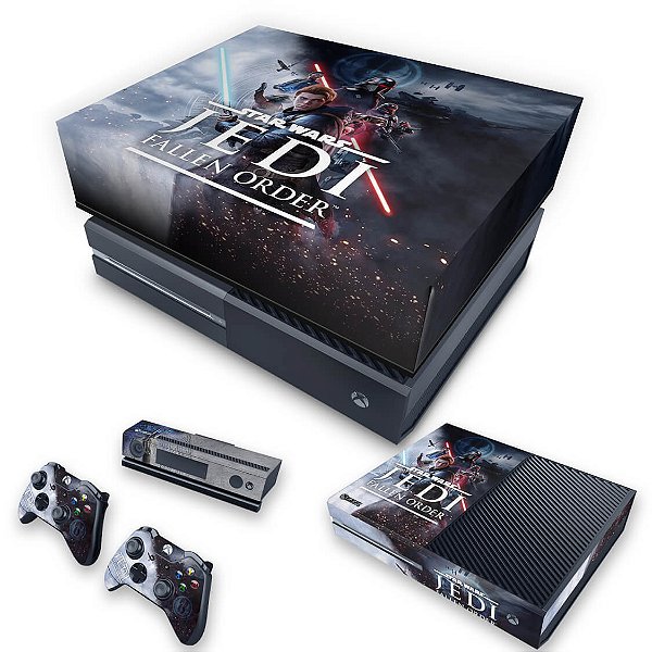 KIT Xbox One Fat Skin e Capa Anti Poeira - Star Wars Jedi Fallen Order