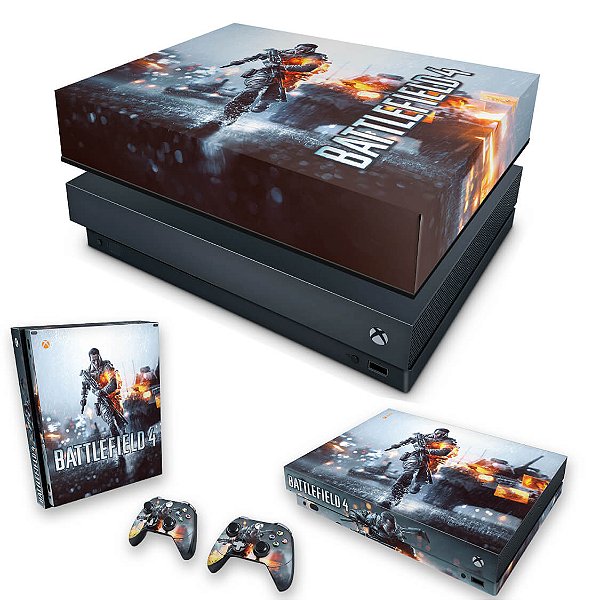 KIT Xbox One X Skin e Capa Anti Poeira - Battlefield 4