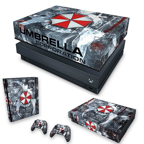 KIT Capa Case e Skin Xbox One Fat Controle - Resident Evil 4