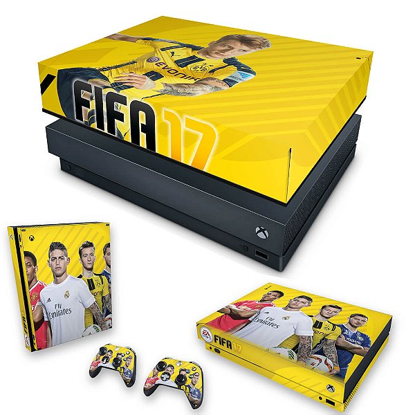 KIT Xbox One X Skin e Capa Anti Poeira - FIFA 17