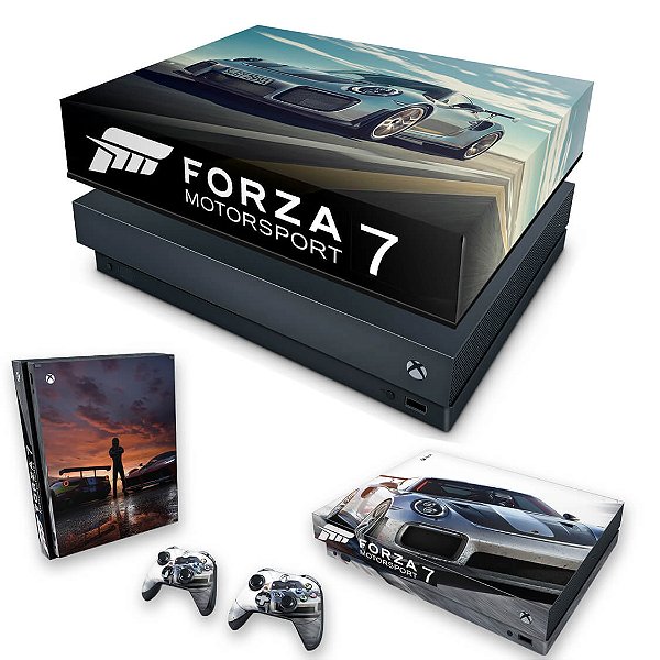 KIT Xbox One X Skin e Capa Anti Poeira - Forza Motorsport 7