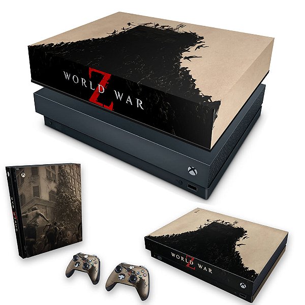 KIT Xbox One X Skin e Capa Anti Poeira - World War Z