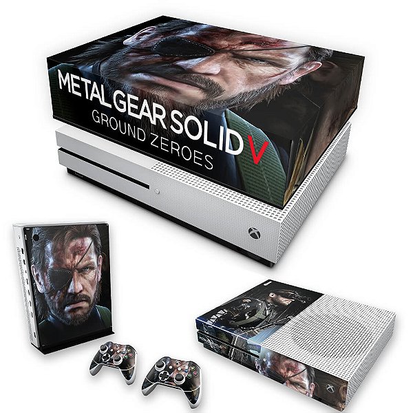 KIT Xbox One S Slim Skin e Capa Anti Poeira - Metal Gear Solid V