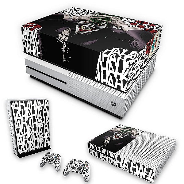 KIT Xbox One S Slim Skin e Capa Anti Poeira - Joker Coringa Batman