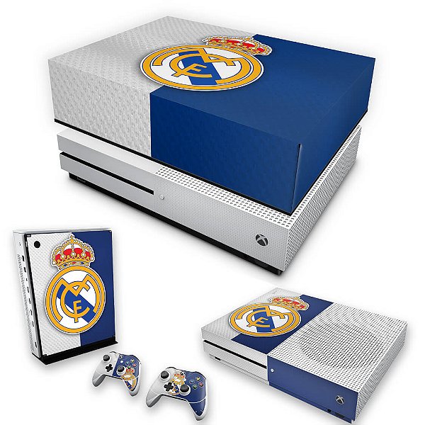 KIT Xbox One S Slim Skin e Capa Anti Poeira - Real Madrid