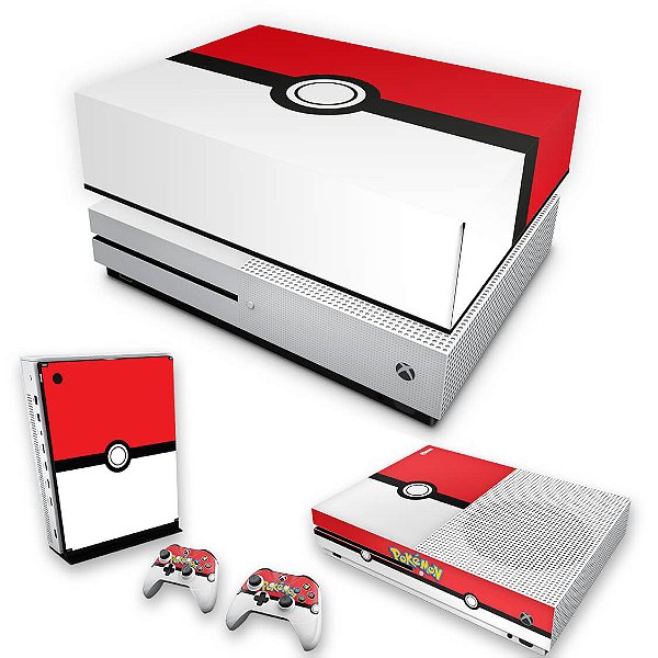 KIT Capa Case e Skin Xbox One Slim X Controle - Pokemon Pokebola - Pop Arte  Skins