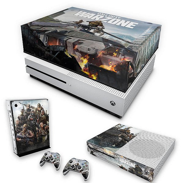 KIT Xbox One S Slim Skin e Capa Anti Poeira - Call of Duty Warzone