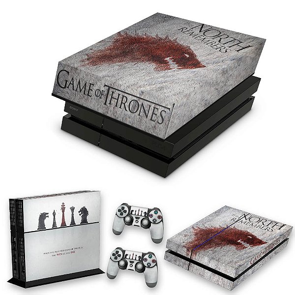 KIT PS4 Fat Skin e Capa Anti Poeira - Game Of Thrones #A