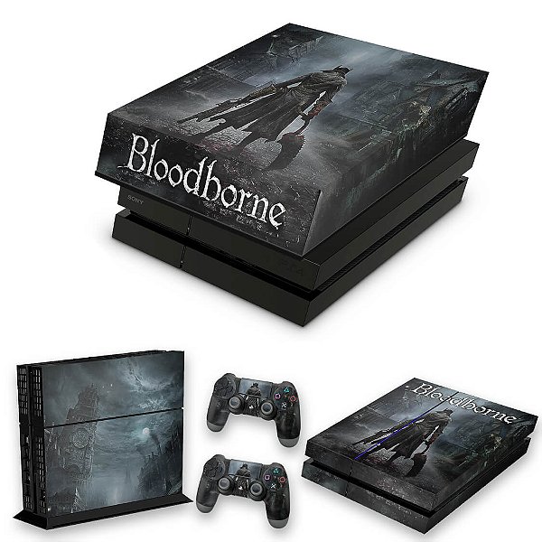 KIT PS4 Fat Skin e Capa Anti Poeira - Bloodborne