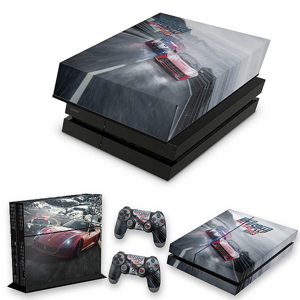 KIT PS4 Fat Skin e Capa Anti Poeira - Need For Speed Rivals