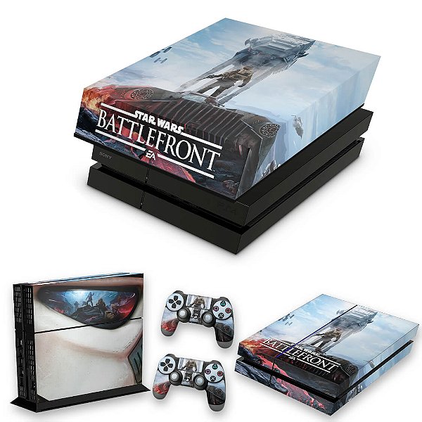 KIT PS4 Fat Skin e Capa Anti Poeira - Star Wars - Battlefront