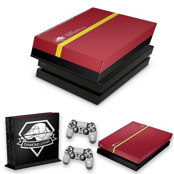 KIT PS4 Fat Skin e Capa Anti Poeira - The Metal Gear Solid 5 Special Edition