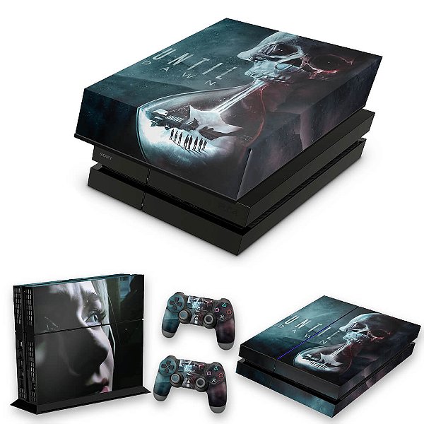 KIT PS4 Fat Skin e Capa Anti Poeira - Until Dawn