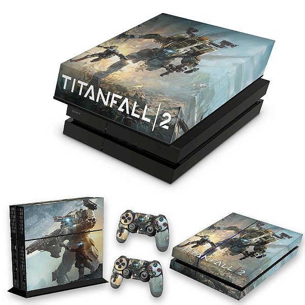 KIT PS4 Fat Skin e Capa Anti Poeira - Titanfall 2 #A