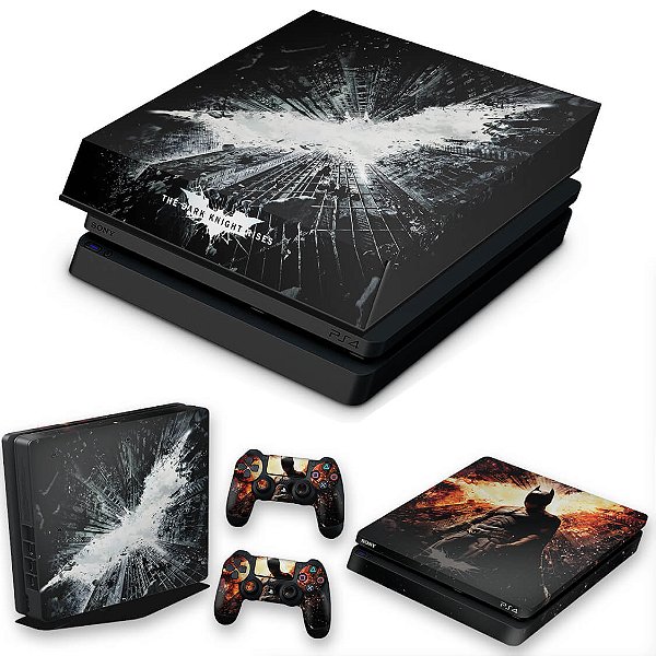 KIT PS4 Slim Skin e Capa Anti Poeira - Batman - The Dark Knight