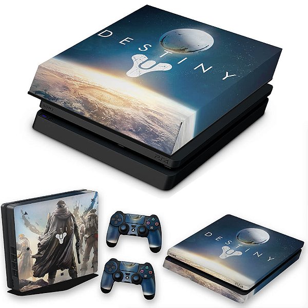 KIT PS4 Slim Skin e Capa Anti Poeira - Destiny