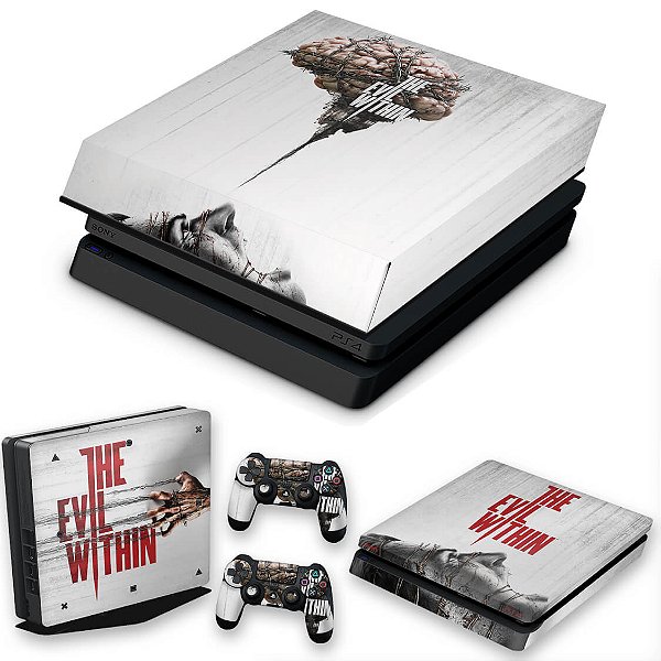 KIT PS4 Slim Skin e Capa Anti Poeira - The Evil Within