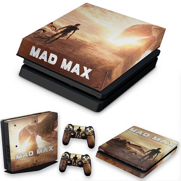 KIT PS4 Slim Skin e Capa Anti Poeira - Mad Max