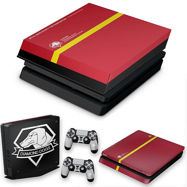 KIT PS4 Slim Skin e Capa Anti Poeira - The Metal Gear Solid 5 Special Edition