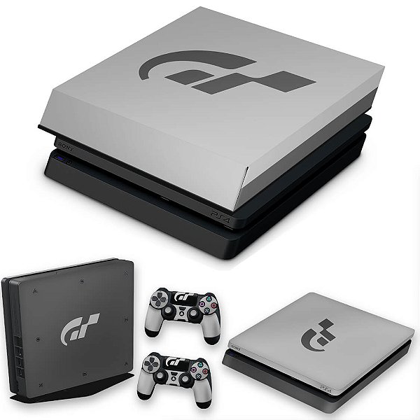 KIT PS4 Slim Skin e Capa Anti Poeira - Gran Turismo Editon