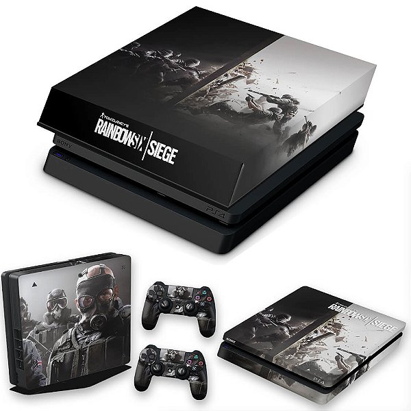 KIT PS4 Slim Skin e Capa Anti Poeira - Tom Clancy'S Rainbow Six Siege