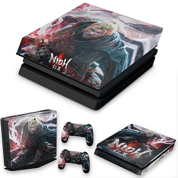 KIT PS4 Slim Skin e Capa Anti Poeira - Nioh