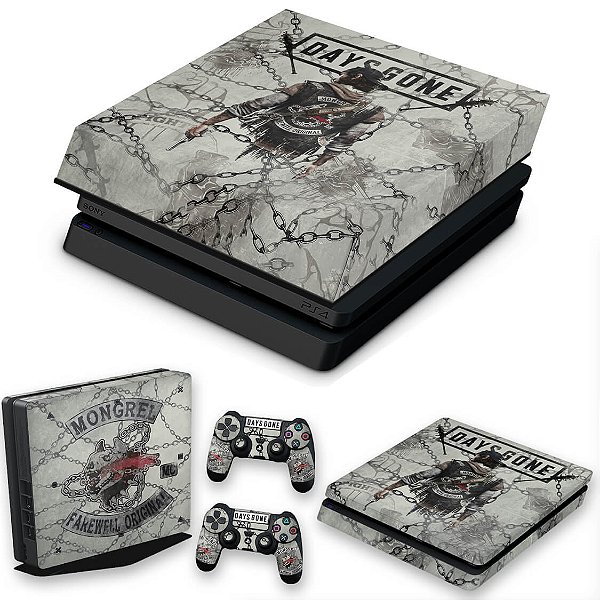 KIT PS4 Slim Skin e Capa Anti Poeira - Days Gone