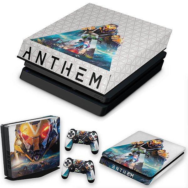 KIT PS4 Slim Skin e Capa Anti Poeira - Anthem