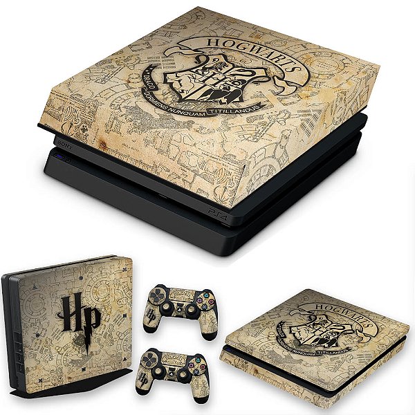 KIT PS4 Slim Skin e Capa Anti Poeira - Harry Potter