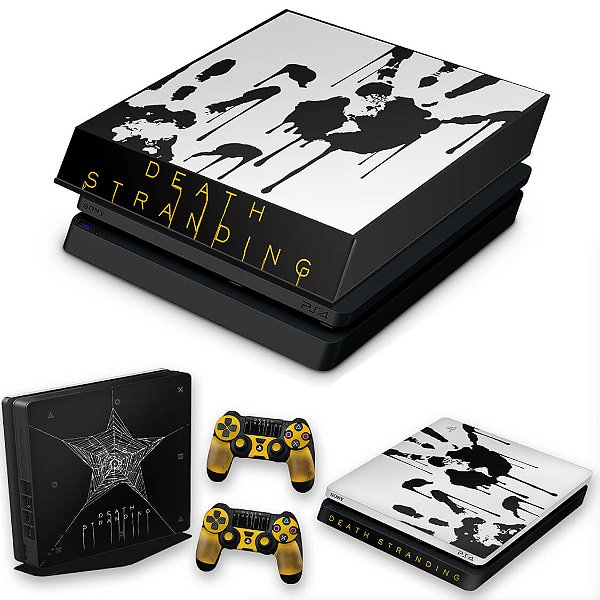 KIT PS4 Slim Skin e Capa Anti Poeira - Death Stranding Bundle