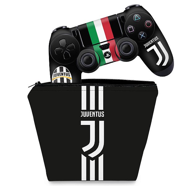 KIT Capa Case e Skin PS4 Controle  - Juventus Football Club