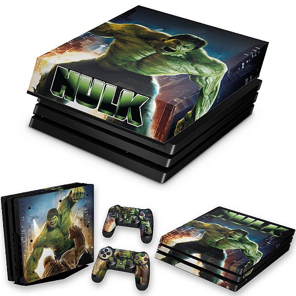 KIT PS4 Pro Skin e Capa Anti Poeira - Hulk