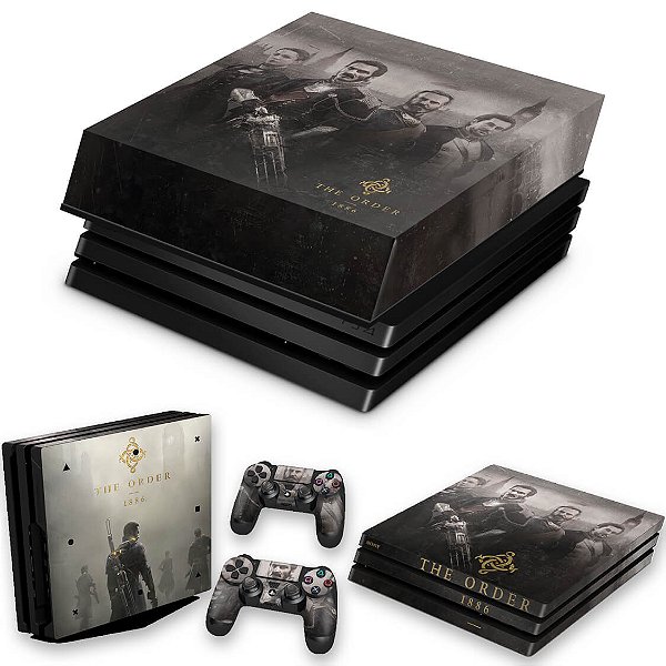 KIT PS4 Pro Skin e Capa Anti Poeira - The Order