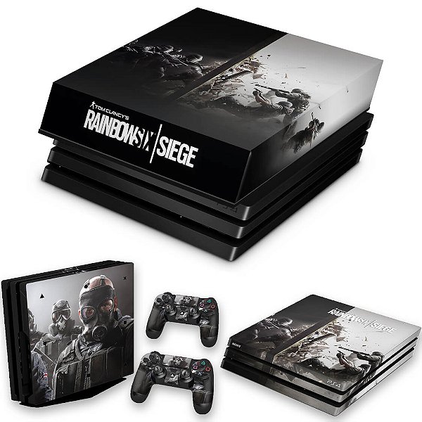 KIT PS4 Pro Skin e Capa Anti Poeira - Tom Clancy'S Rainbow Six Siege