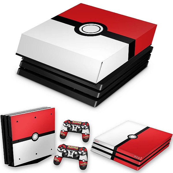 KIT PS4 Pro Skin e Capa Anti Poeira - Pokemon