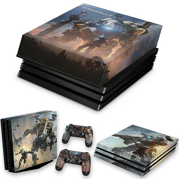 KIT PS4 Pro Skin e Capa Anti Poeira - Titanfall 2 #B