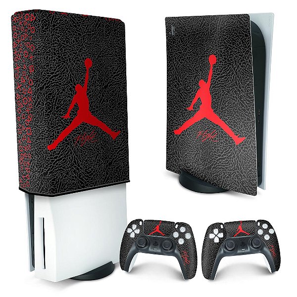 KIT PS5 Skin e Capa Anti Poeira - Jordan Flight