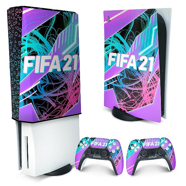 KIT PS5 Skin e Capa Anti Poeira - FIFA 21