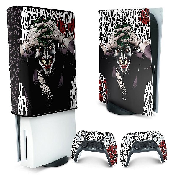 KIT PS5 Skin e Capa Anti Poeira - Joker Coringa